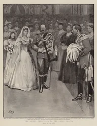 Die Prozession der Braut zur Hofkapelle